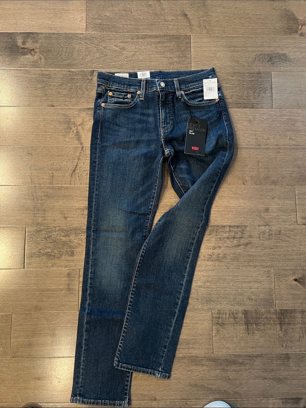 Levi's Men's Slim Straight Jeans in Deep Indigo